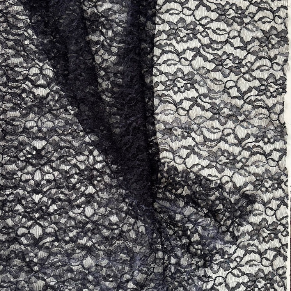 Elegant Black Lace Fabric
